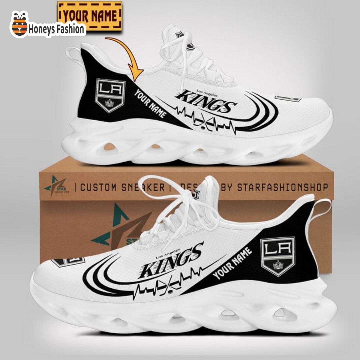 Los Angeles Kings NHL Custom Name Max Soul Sneaker
