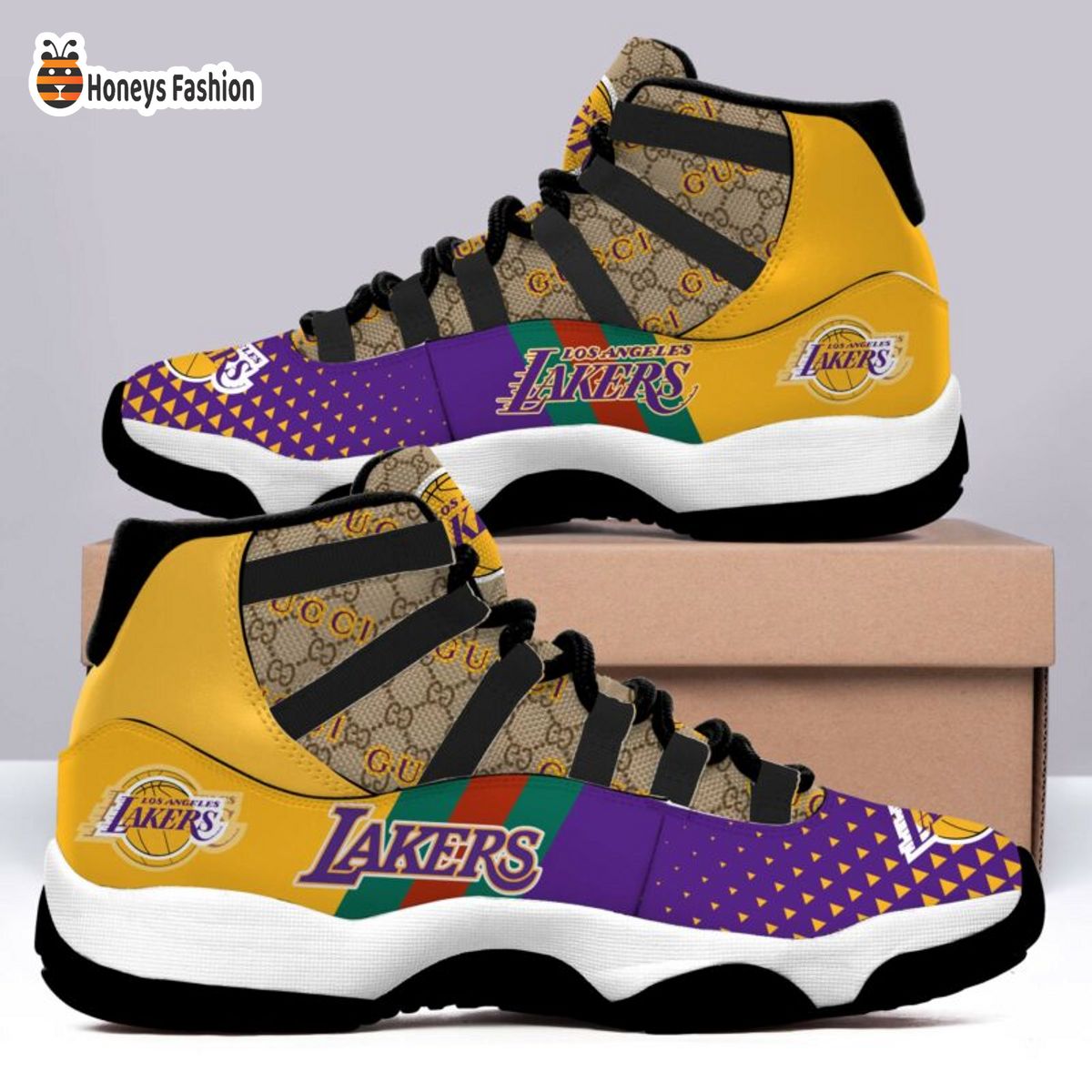 Los Angeles Lakers x Gucci Air Jordan 11 Sneaker