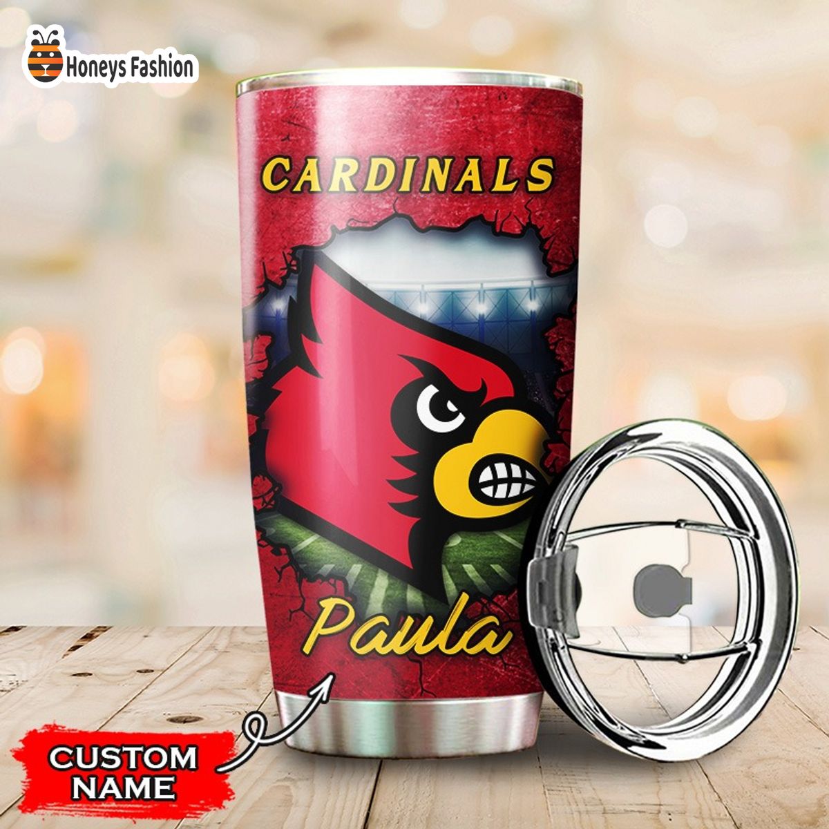 Louisville Cardinals NCAA Custom Name Tumbler