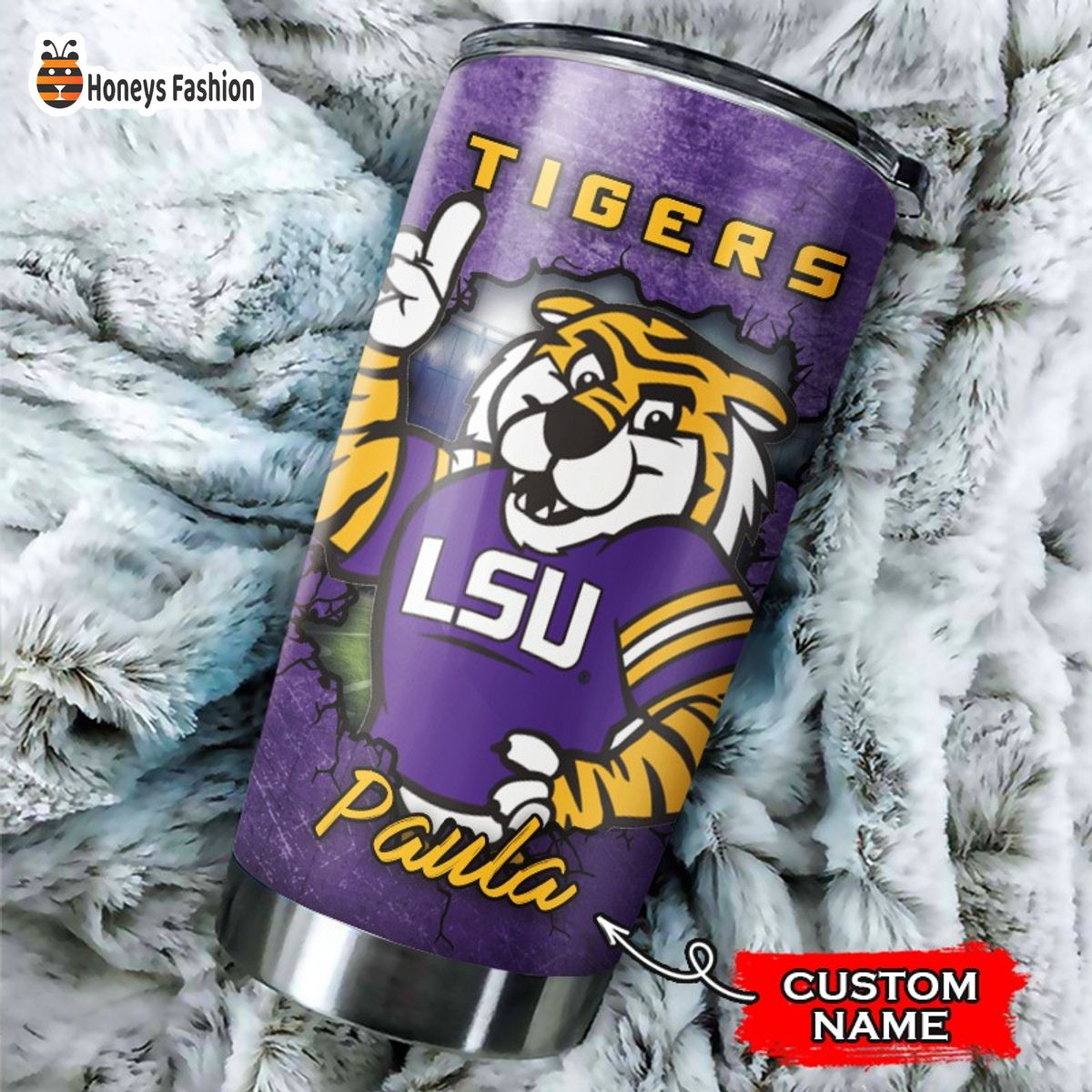 LSU Tigers NCAA Custom Name Tumbler