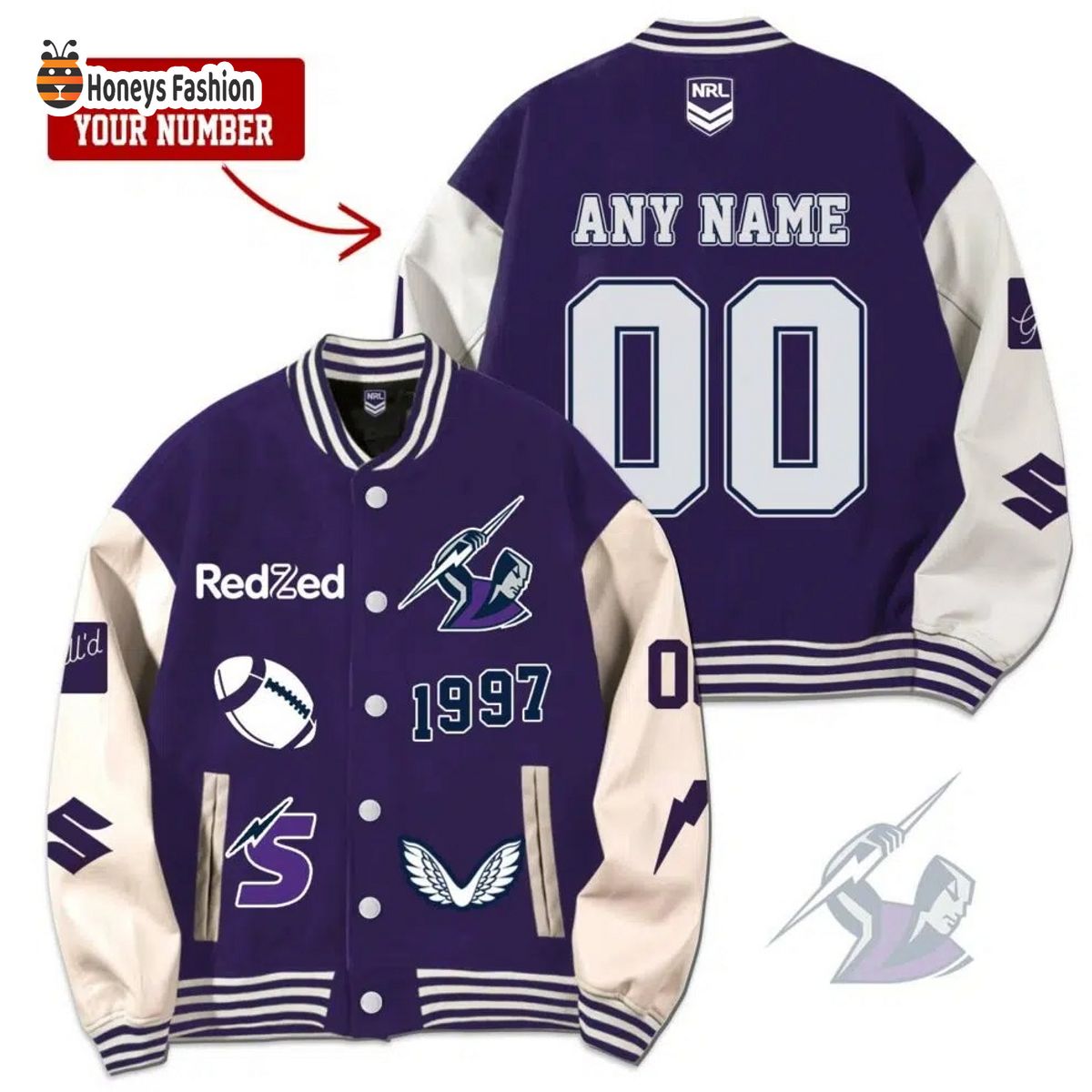 Melbourne Storm Rugby Personalized Jacket
