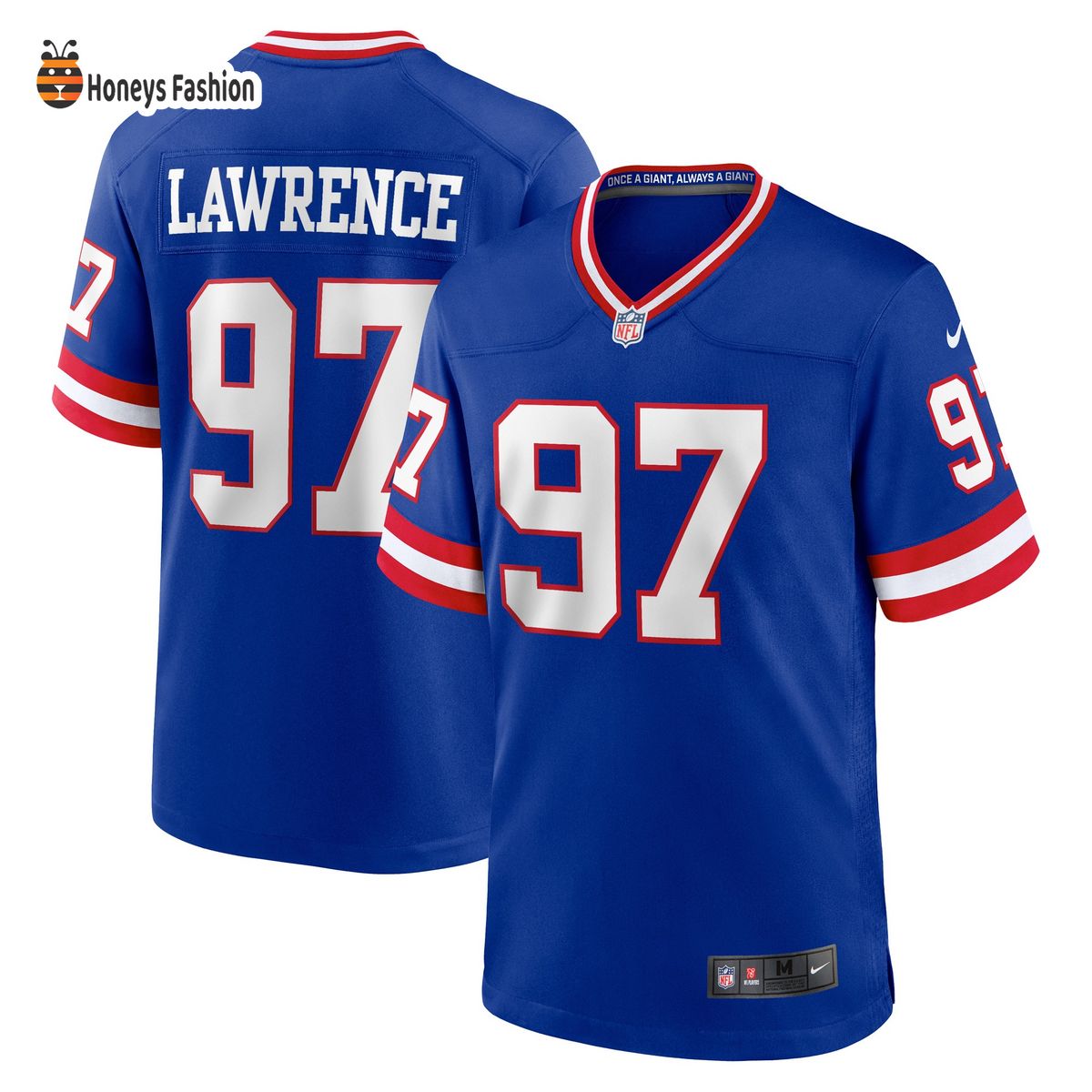 Men’s New York Giants Dexter Lawrence Nike Royal Classic Player Game Jersey