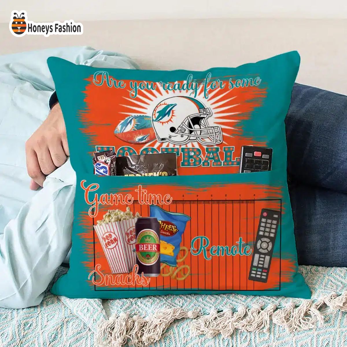 Miami Dolphins are you ready for some football pillow