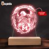 Michigan Wolverines NCAA Custom Name Acrylic LED Night Light Lamp