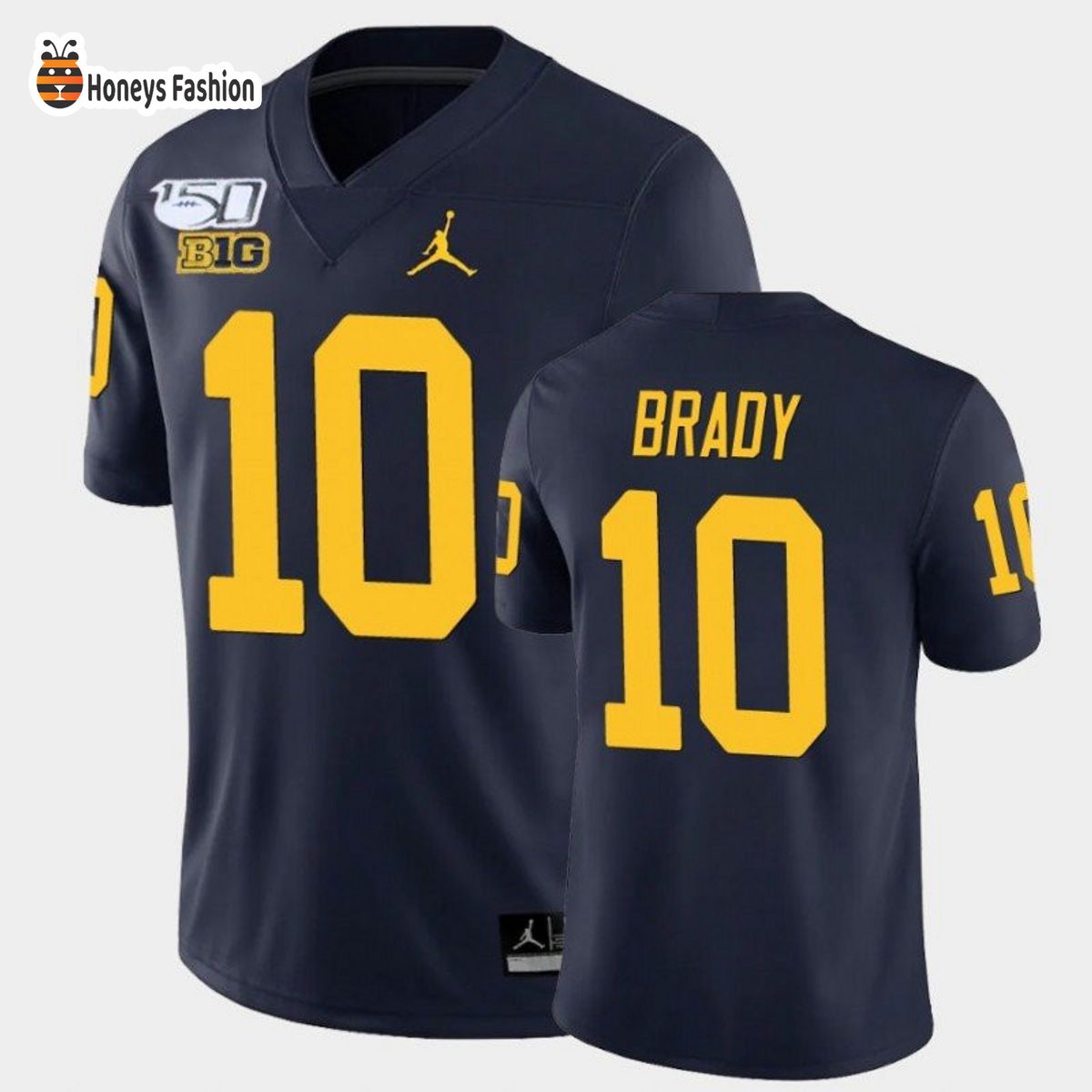 Michigan Wolverines Tom Brady Navy 2020 NFL Jersey