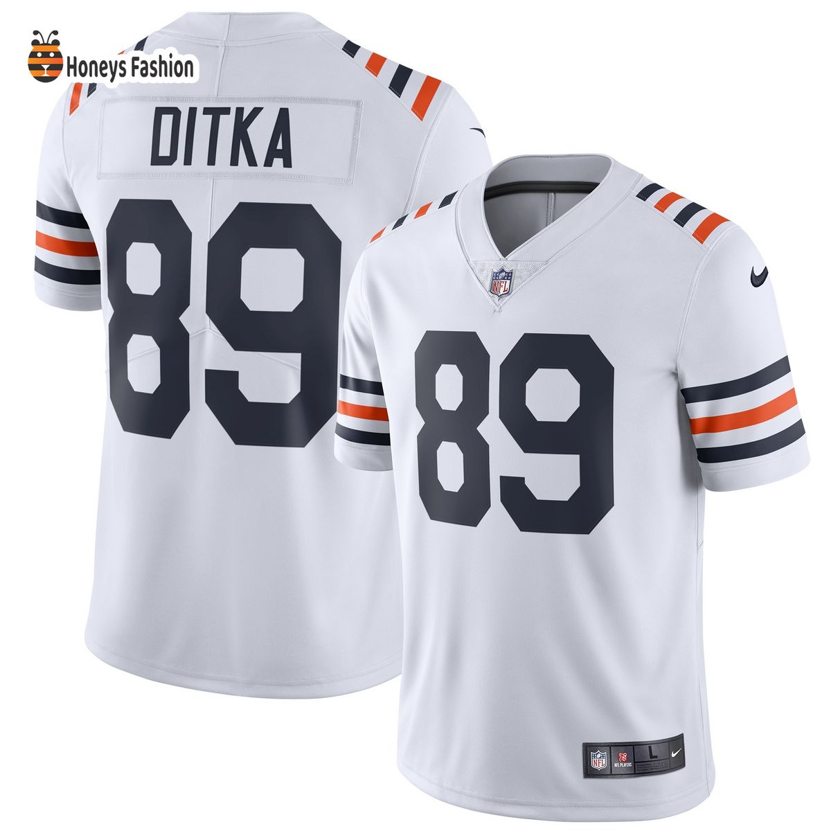 Mike Ditka Chicago Bears Nike 2019 Alternate Classic Retired Player Limited White Jersey