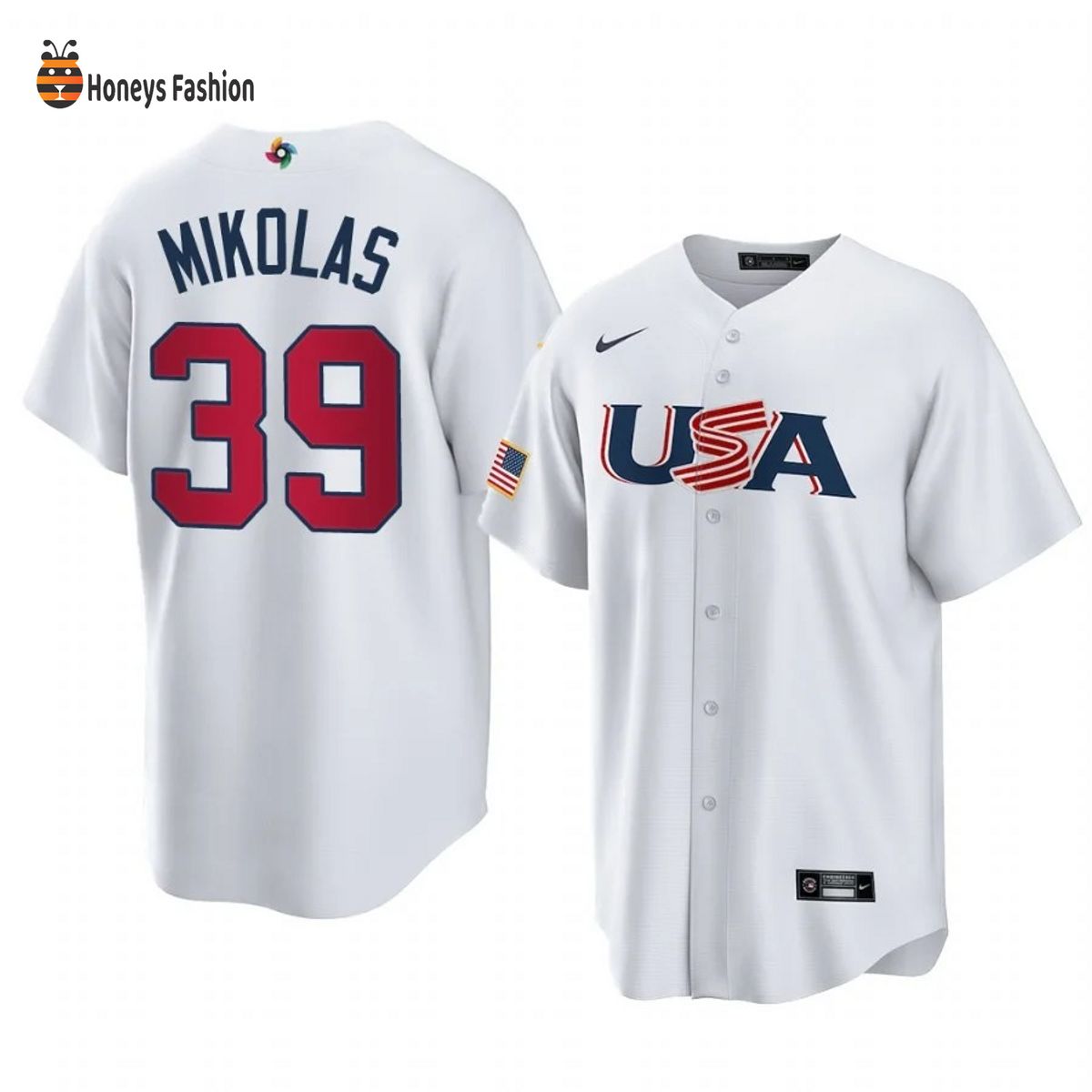 Miles Mikolas St. Louis Cardinals White USA 2023 World Baseball Jersey