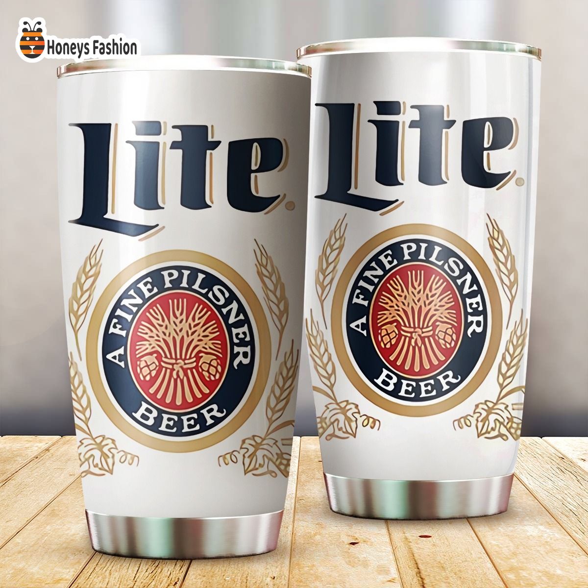 Miller Lite Beer Logo Stainless Steel Tumbler