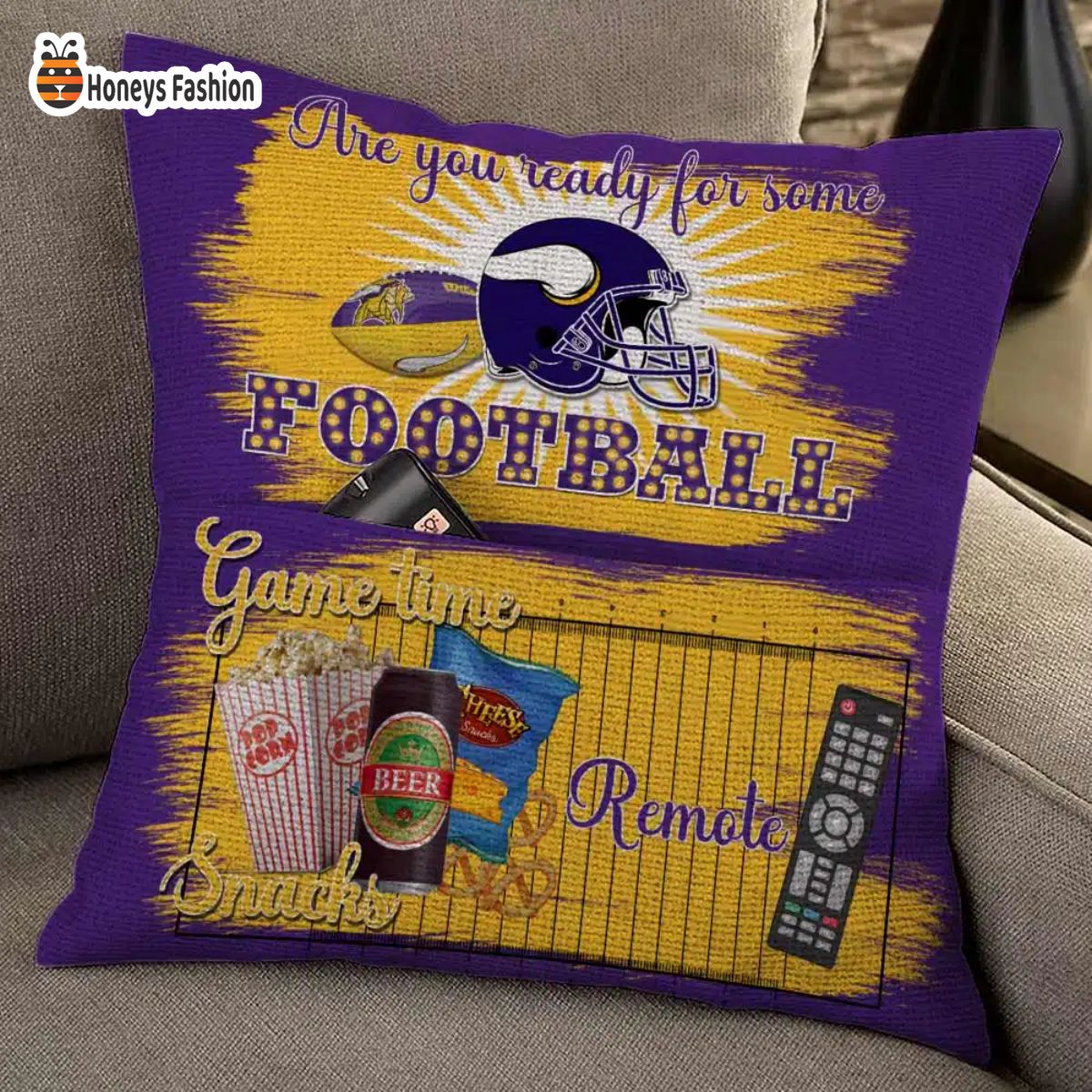 Minnesota Vikings are you ready for some football pillow