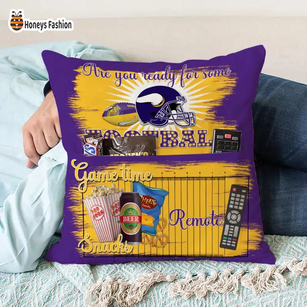 Minnesota Vikings are you ready for some football pillow