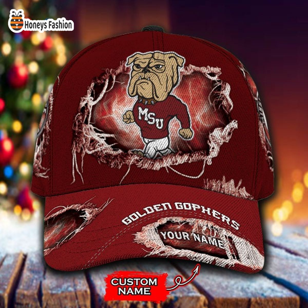 Mississippi State Bulldogs NCAA Custom Name Classic Cap