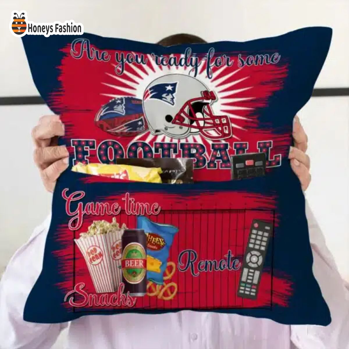 New England Patriots are you ready for some football pillow