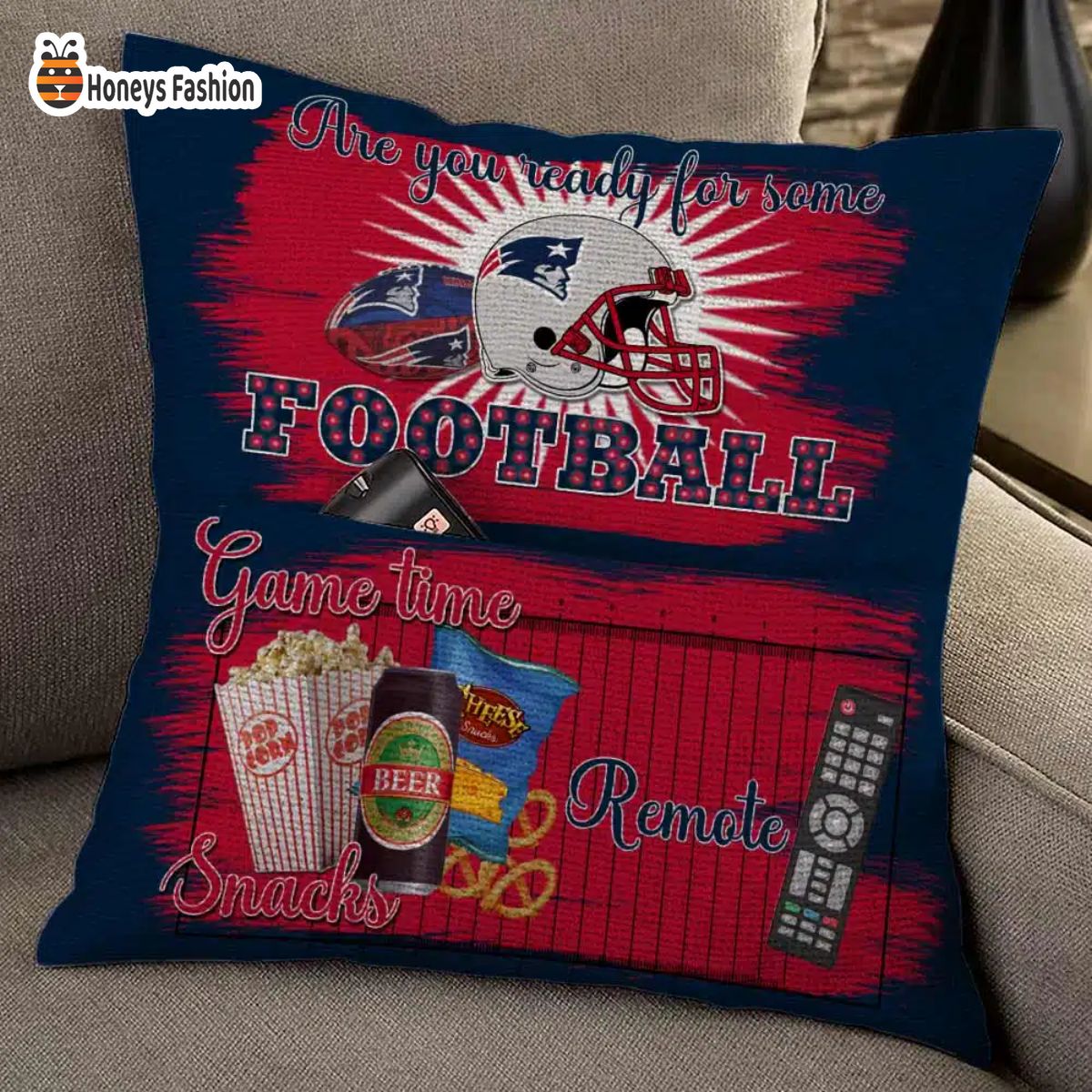 New England Patriots are you ready for some football pillow