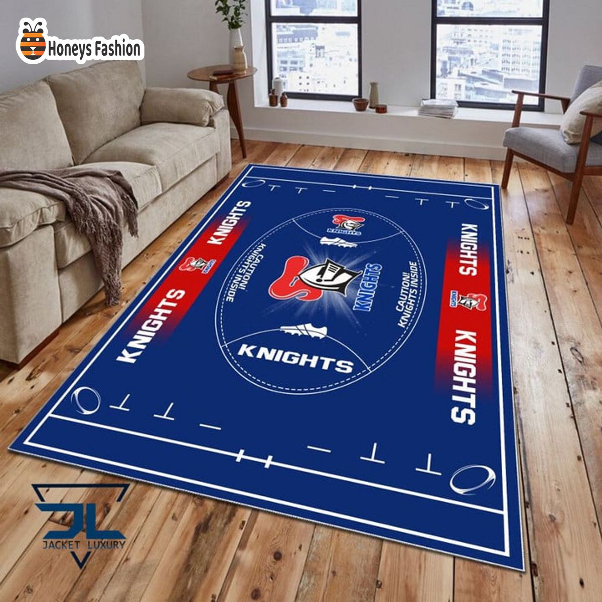 Newcastle Knights NRL Rug Carpet