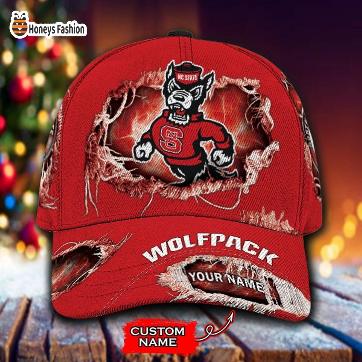 North Carolina State Wolfpack NCAA Custom Name Classic Cap