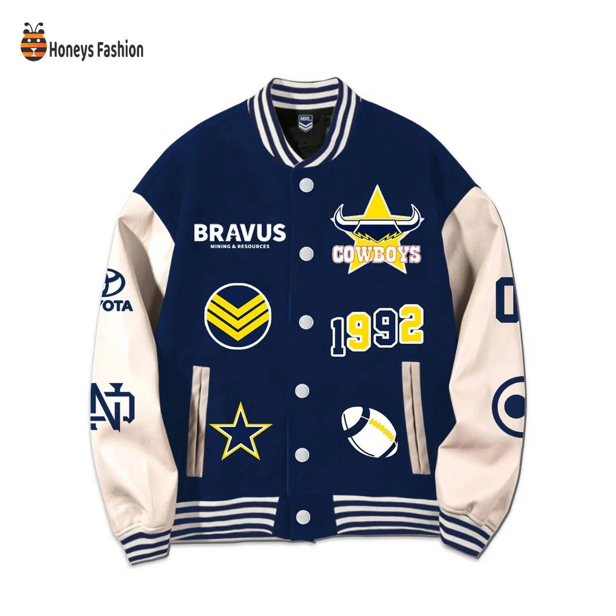 NQ Cowboys Rugby Personalized Jacket