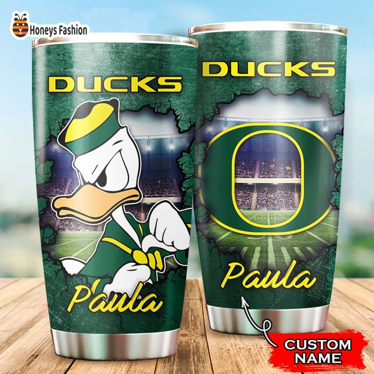Oregon Ducks NCAA Custom Name Tumbler