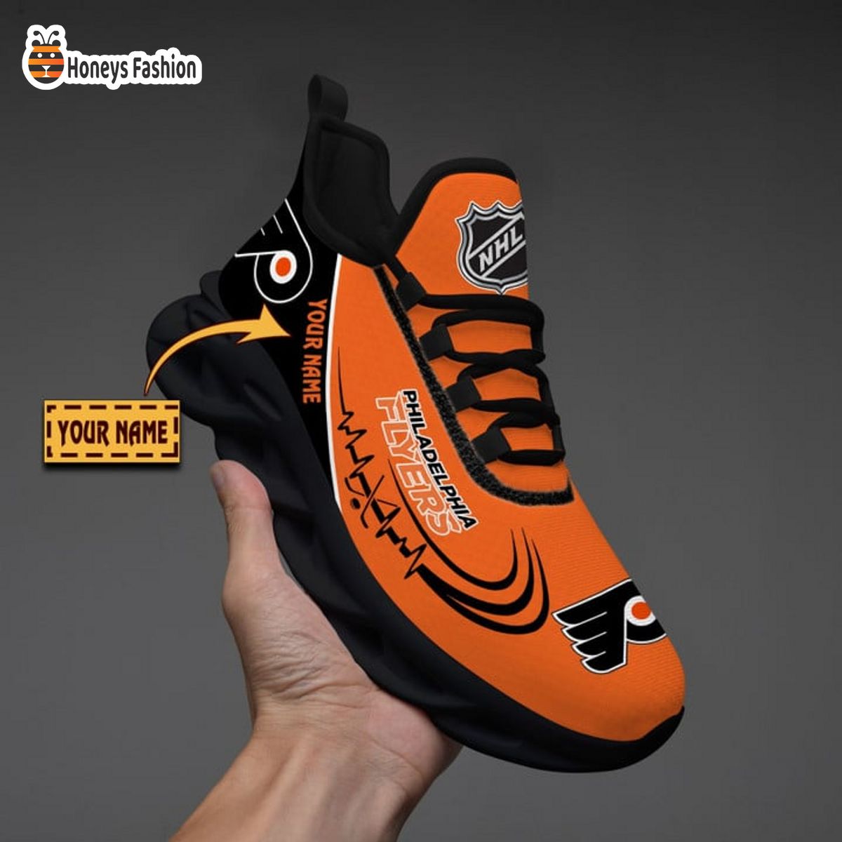 Philadelphia Flyers NHL Custom Name Max Soul Sneaker