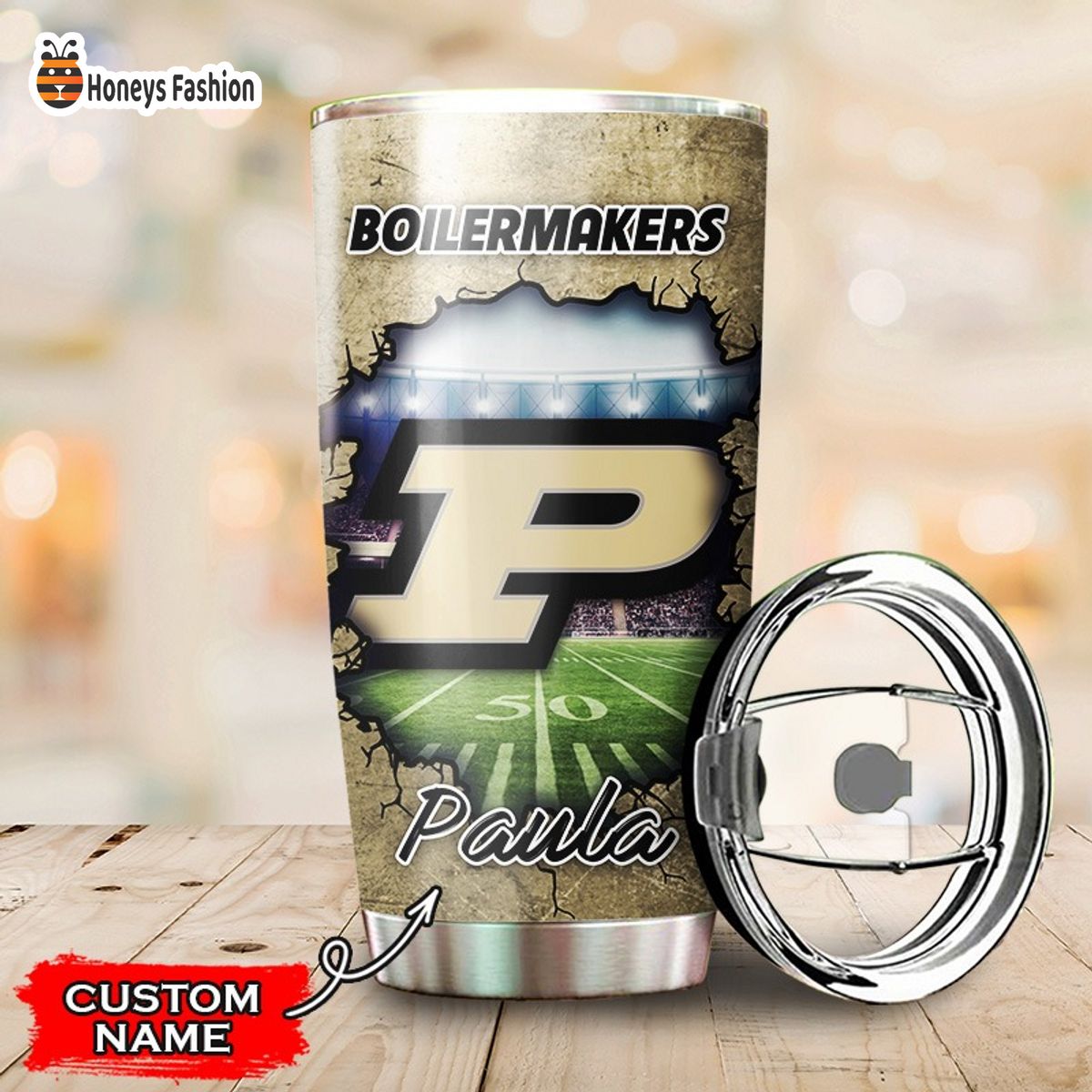 Purdue Boilermakers NCAA Custom Name Tumbler