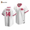 Reds Pete Rose White Cooperstown Collection Home Jersey