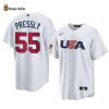 Ryan Pressly Houston Astros White USA 2023 World Baseball Jersey