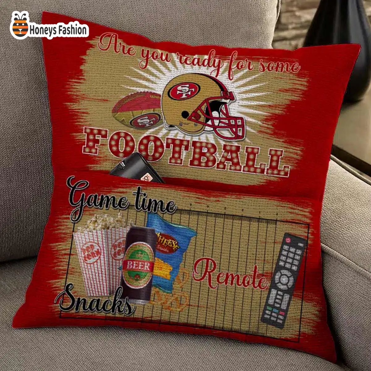 San Francisco 49ers are you ready for some football pillow