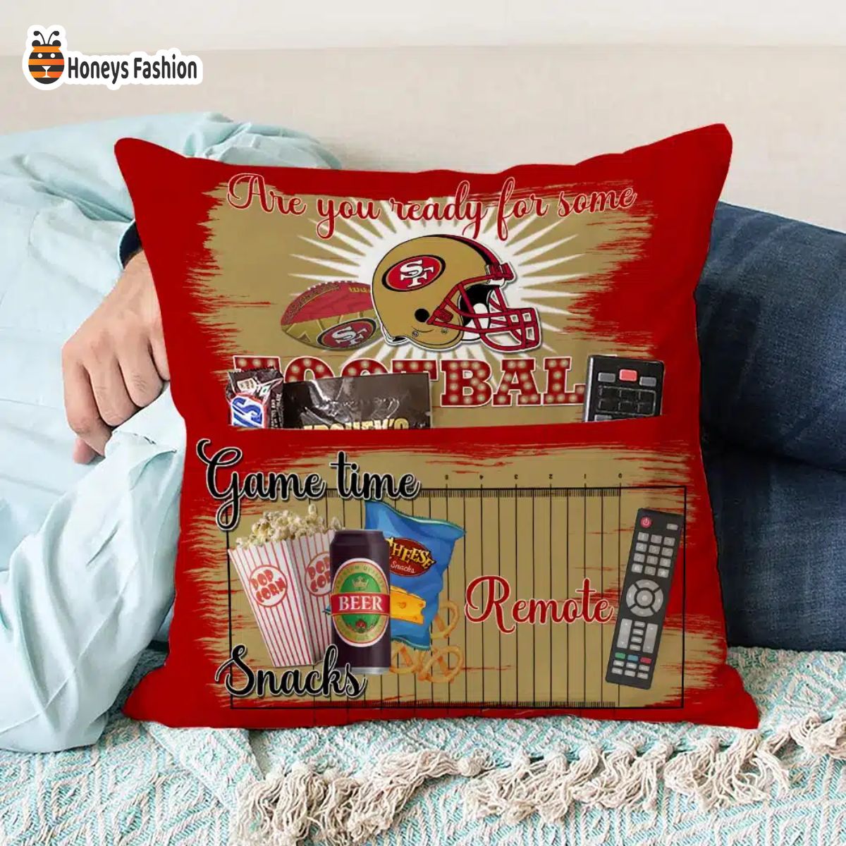 San Francisco 49ers are you ready for some football pillow