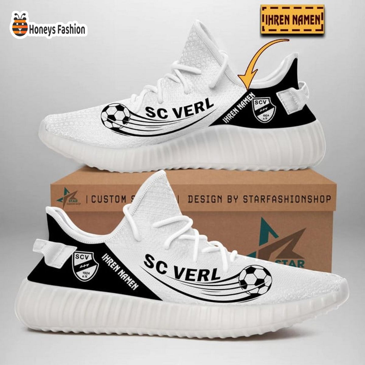 SC Verl personalisiert yeezy sneaker