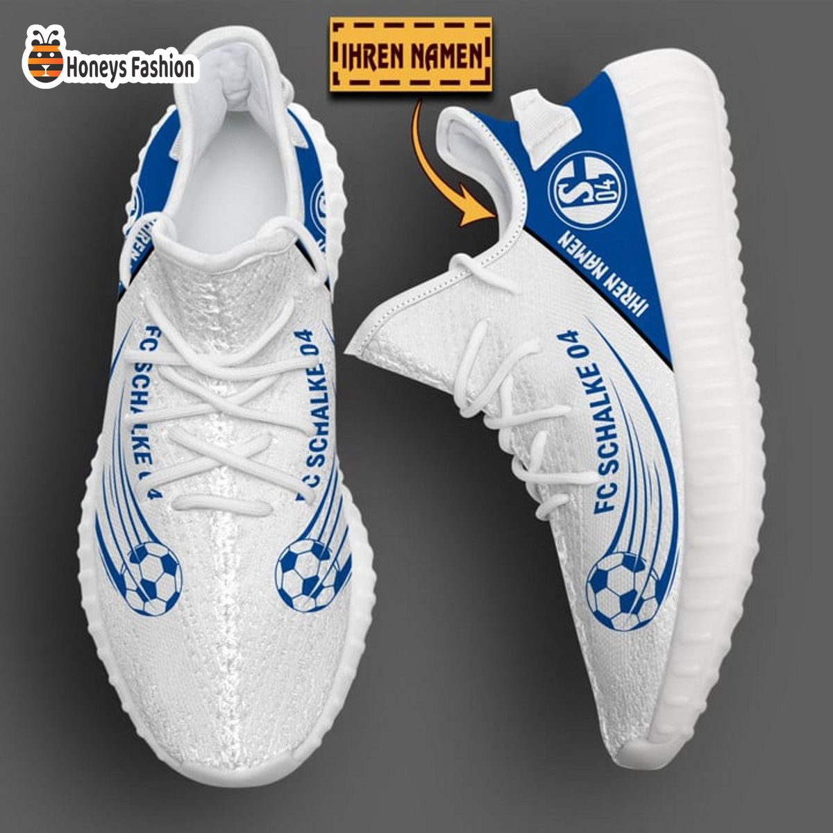 Schalke 04 personalisiert yeezy sneaker
