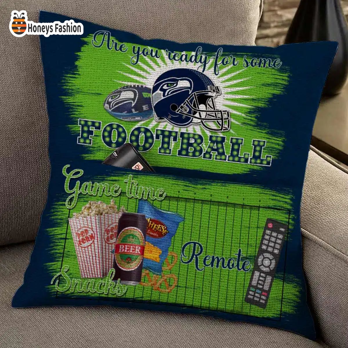 Seattle Seahawks are you ready for some football pillow