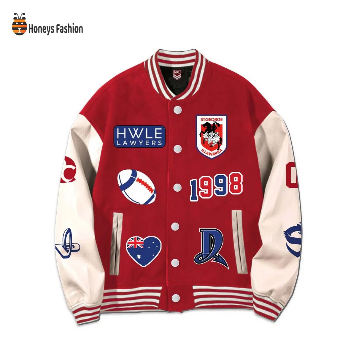St. George Illawarra Dragons Rugby Personalized Jacket