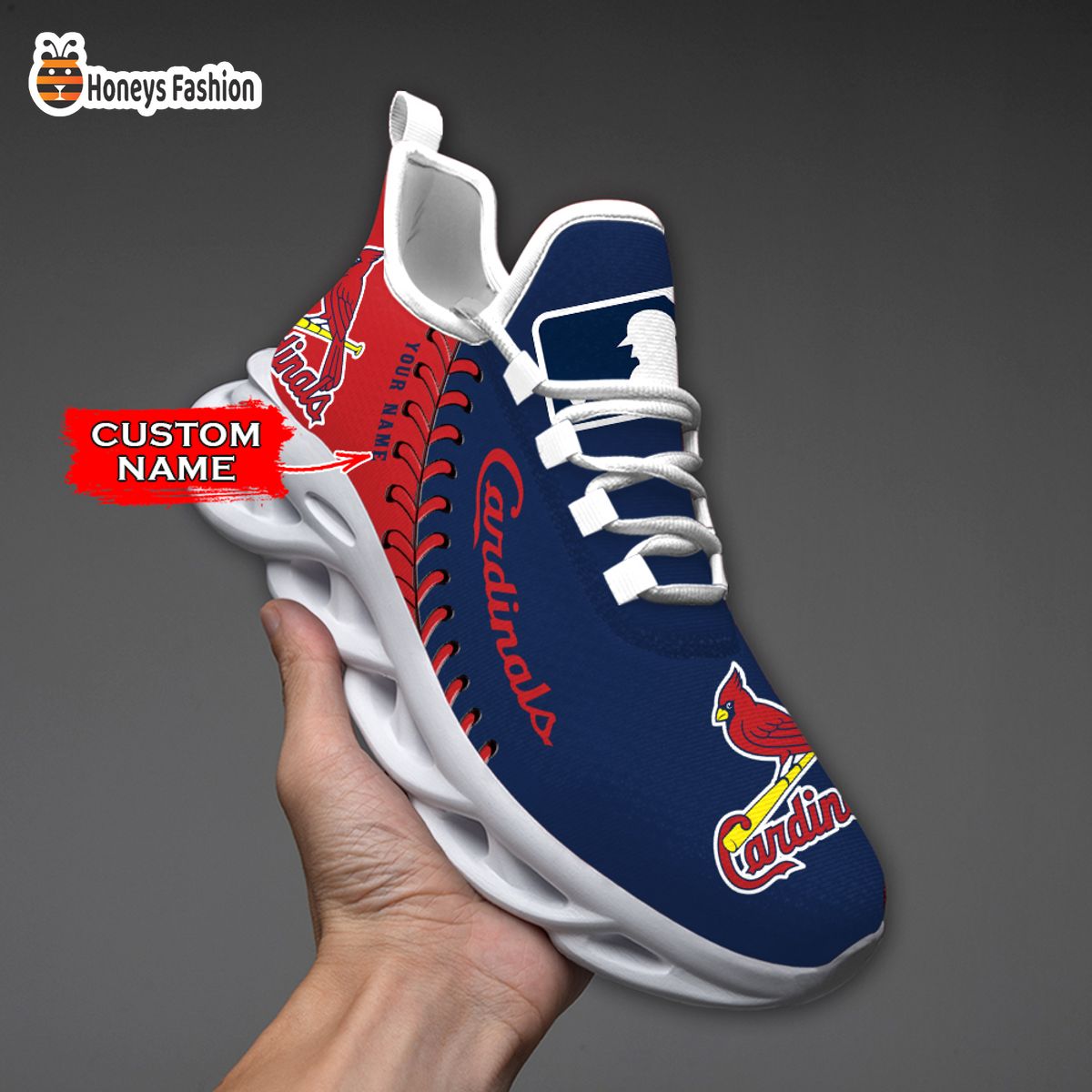 St Louis Cardinals MLB Custom Name Max Soul Sneaker
