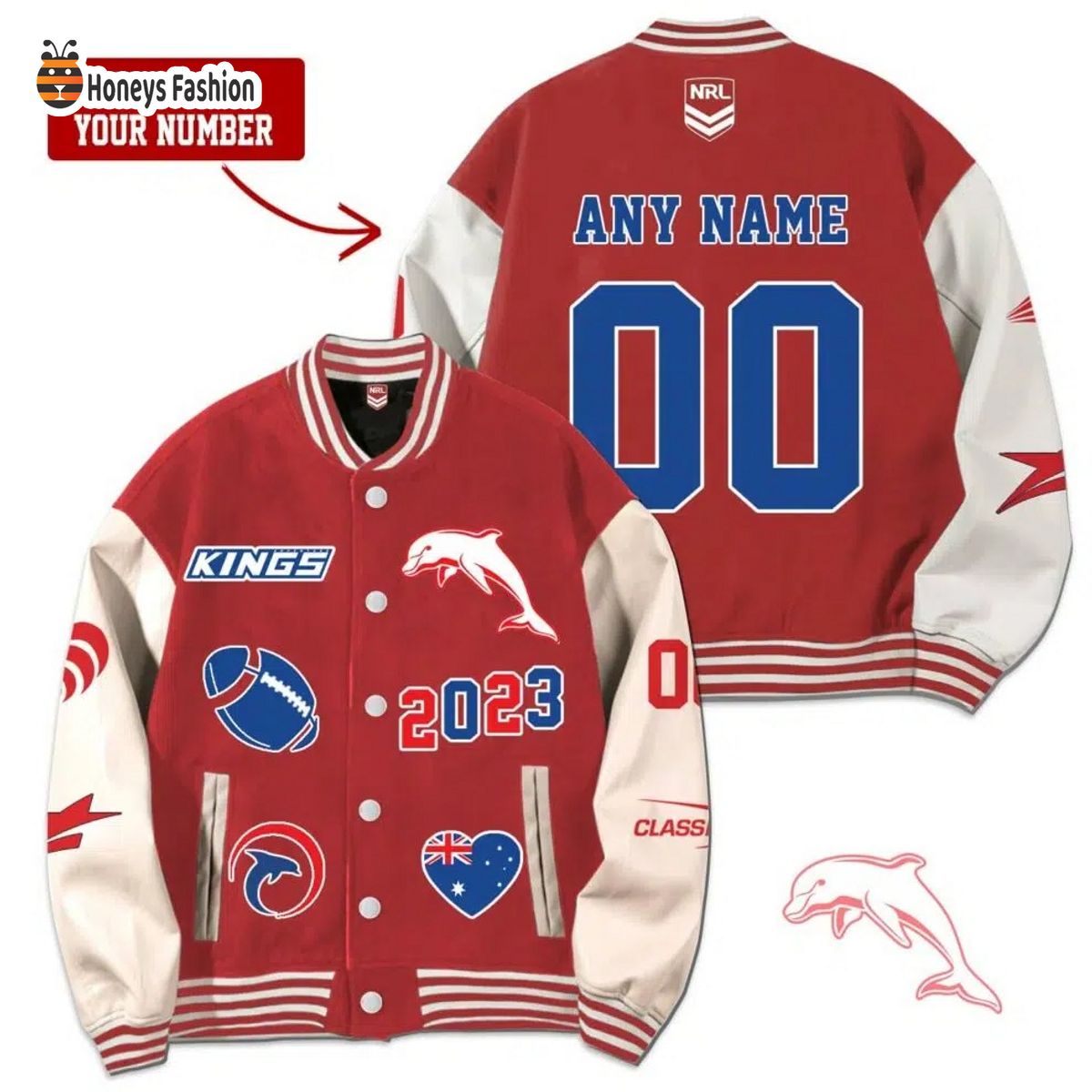The Dolphins Rugby Personalized Jacket