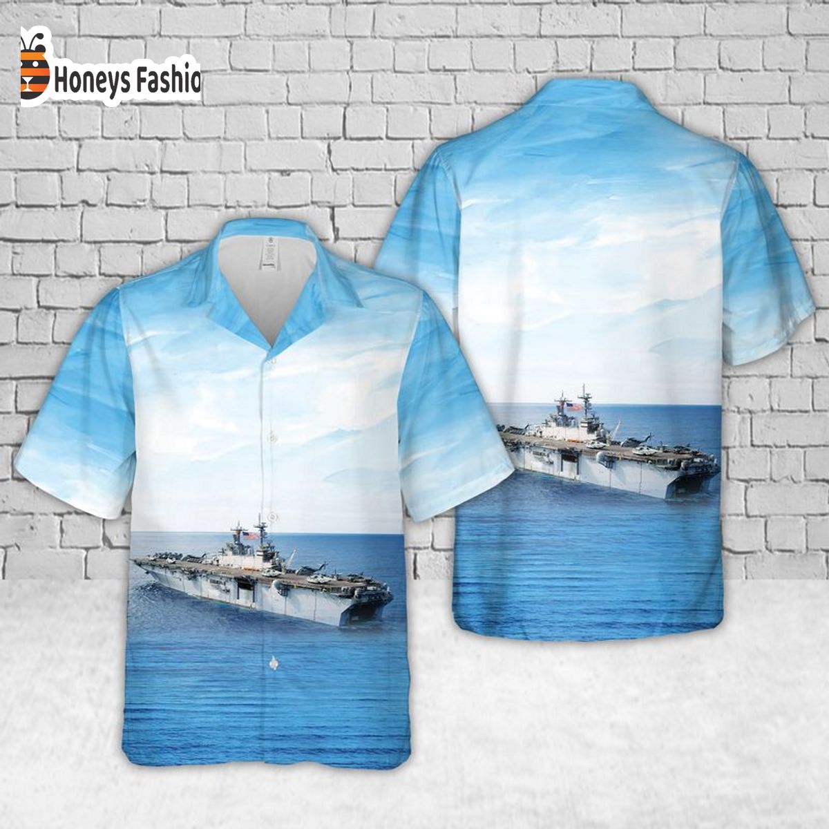 US Navy USS Kearsarge LHD 3 Hawaiian Shirt