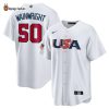 USA Baseball Adam Wainwright Nike White 2023 World Baseball Jersey