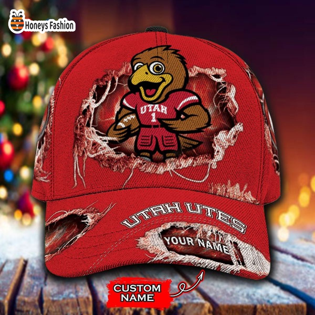 Utah Utes NCAA Custom Name Classic Cap