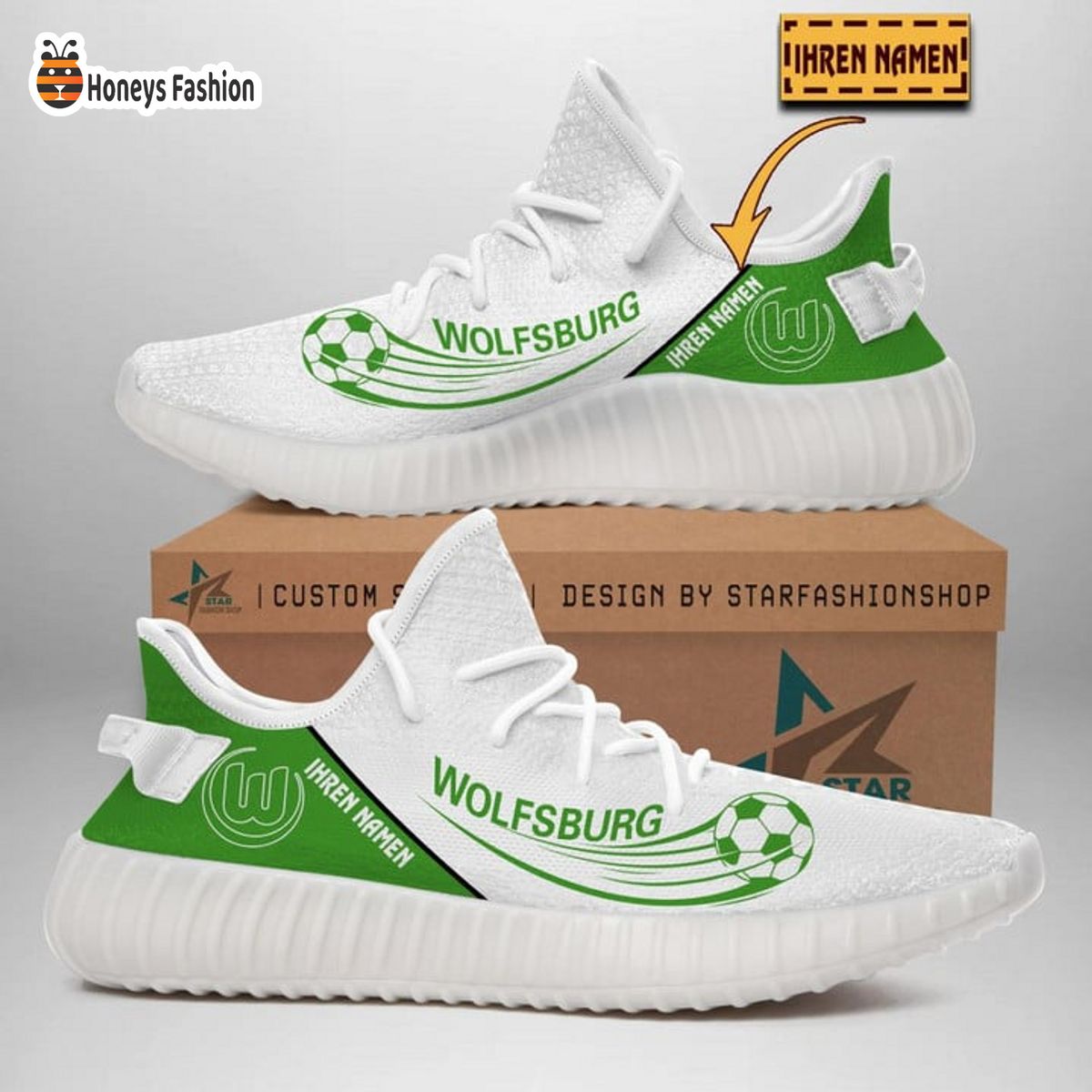 VfL Wolfsburg personalisiert yeezy sneaker