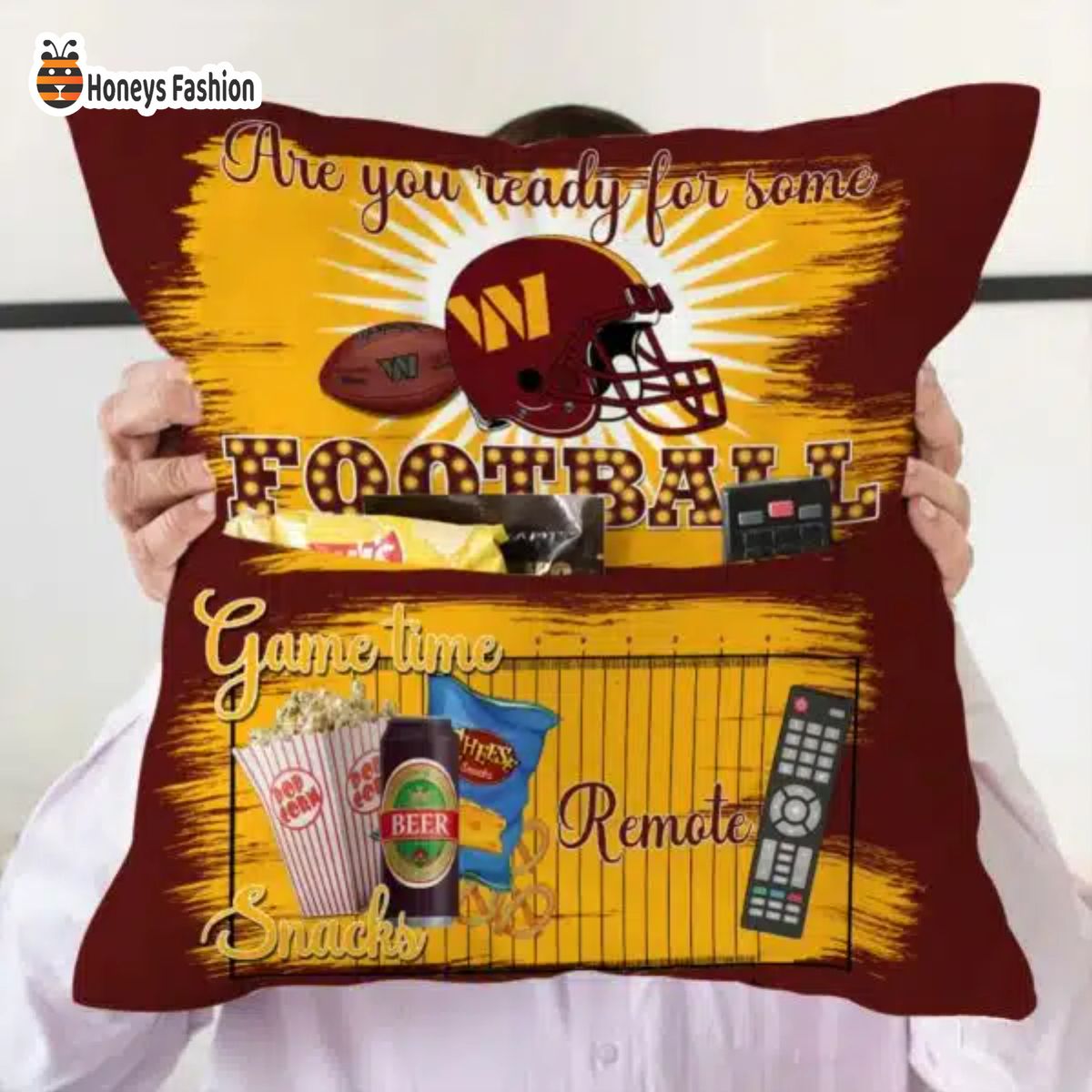 Washington Commanders are you ready for some football pillow