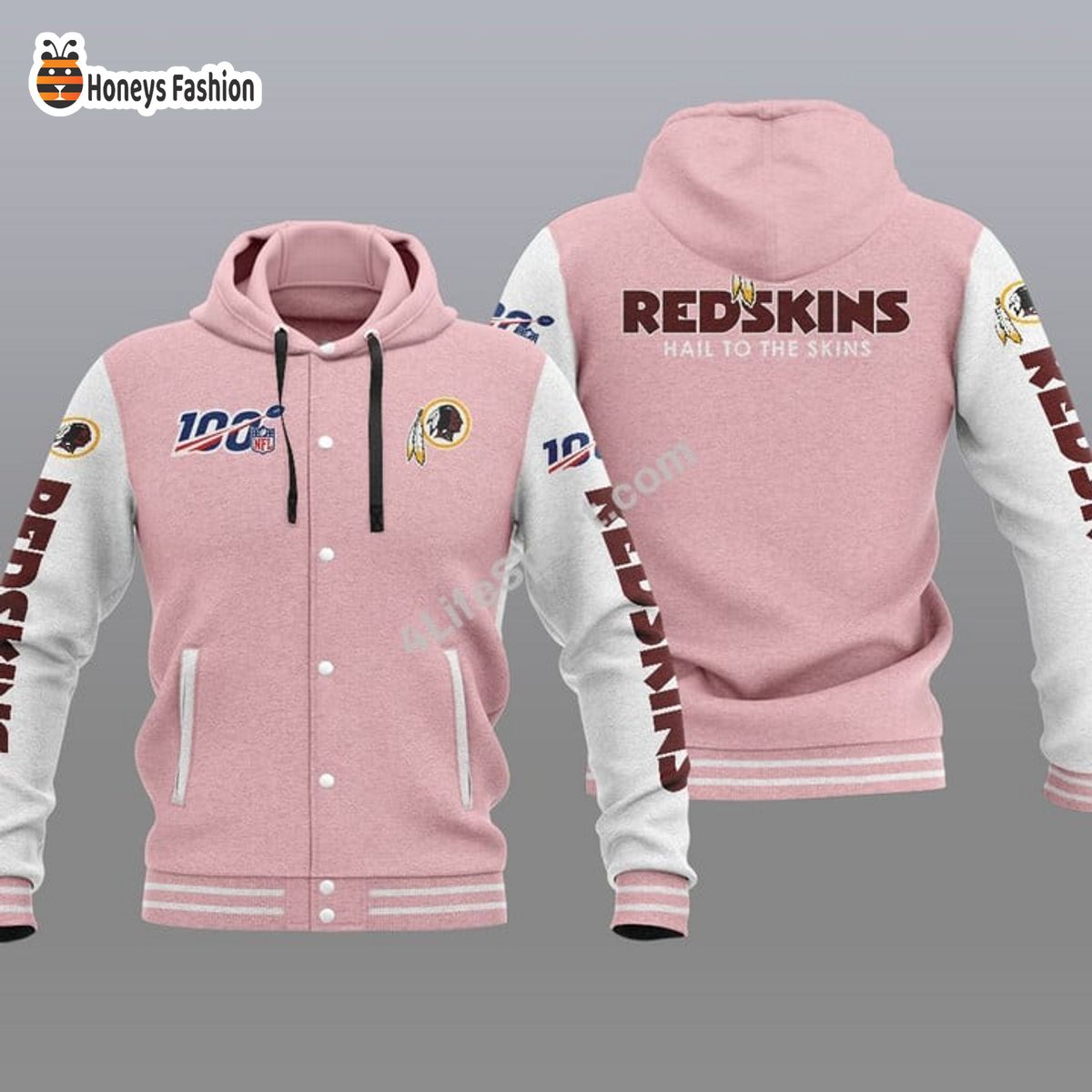Washington Redskins 100th Anniversary Season Hooded Varsity Jacket