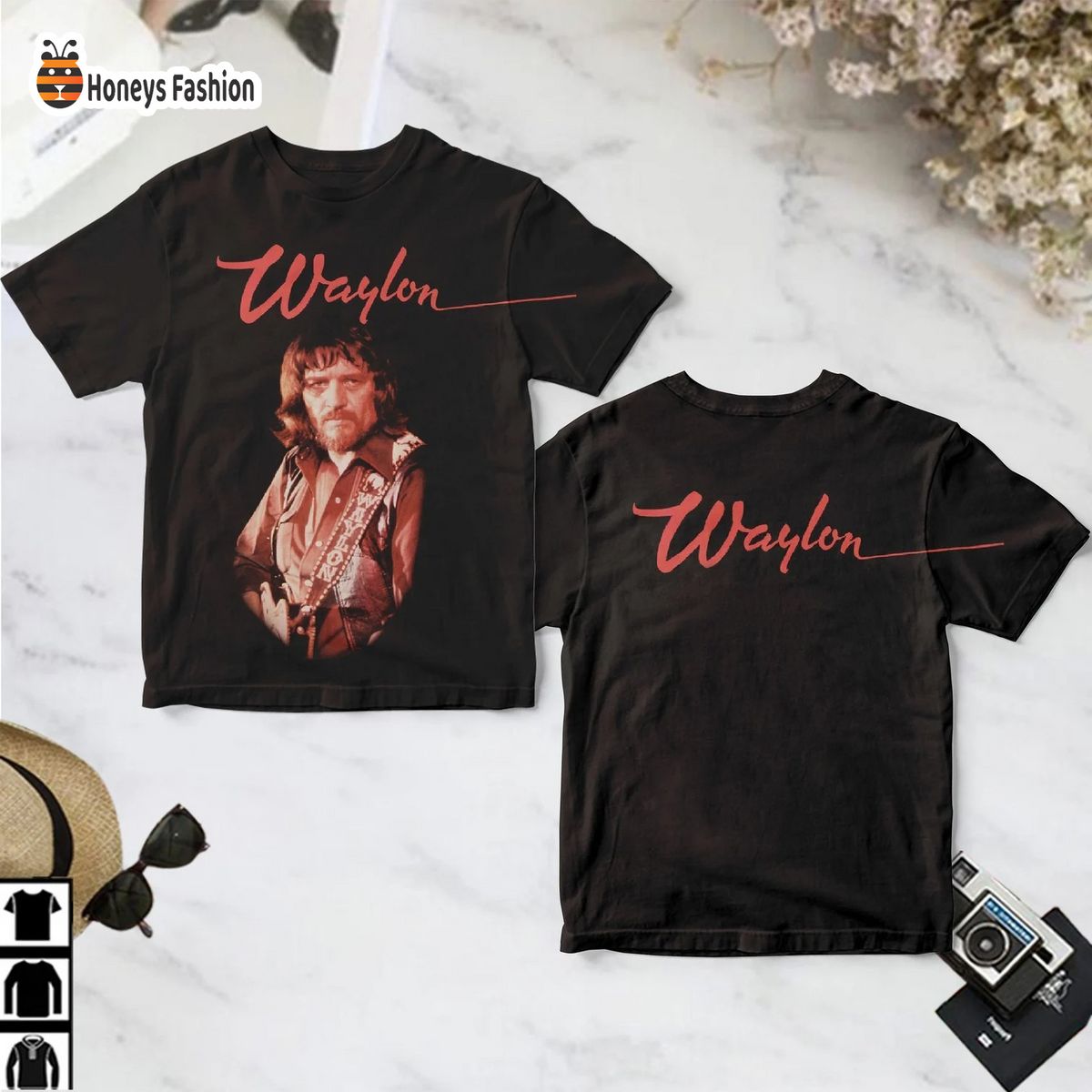 Waylon Jennings Crazy All That Time Album Cover Shirt
