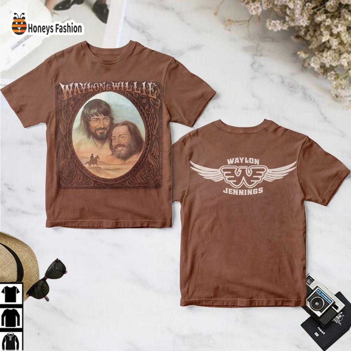 Waylon Jennings Just Two Album Cover Shirt