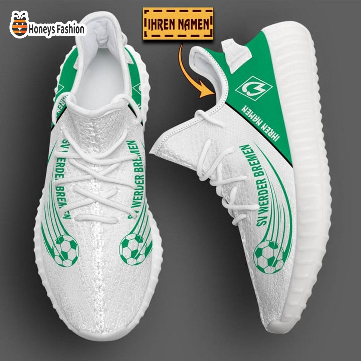 Werder Bremen personalisiert yeezy sneaker