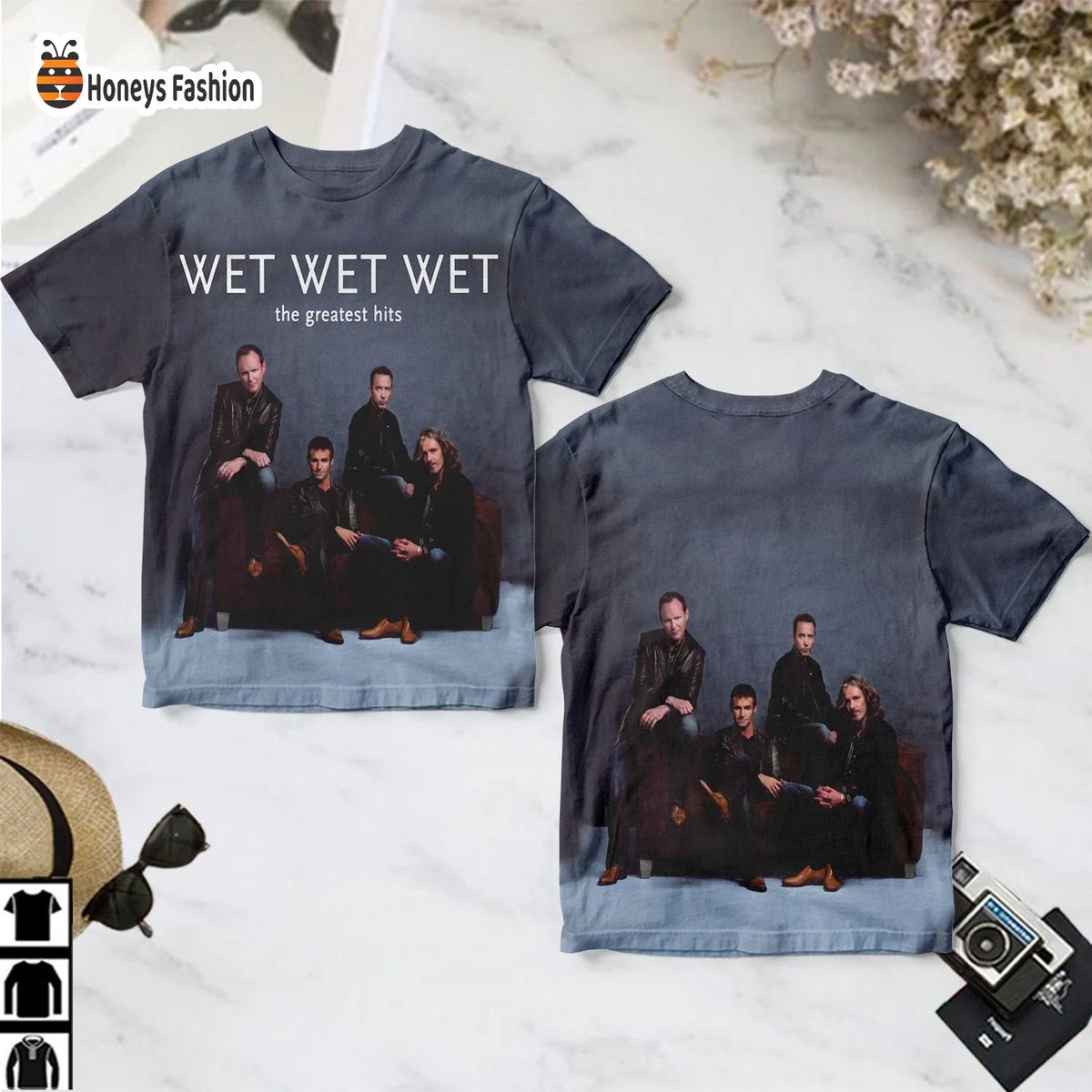 Wet Wet Wet Band The Greatest Hits Album Cover Shirt