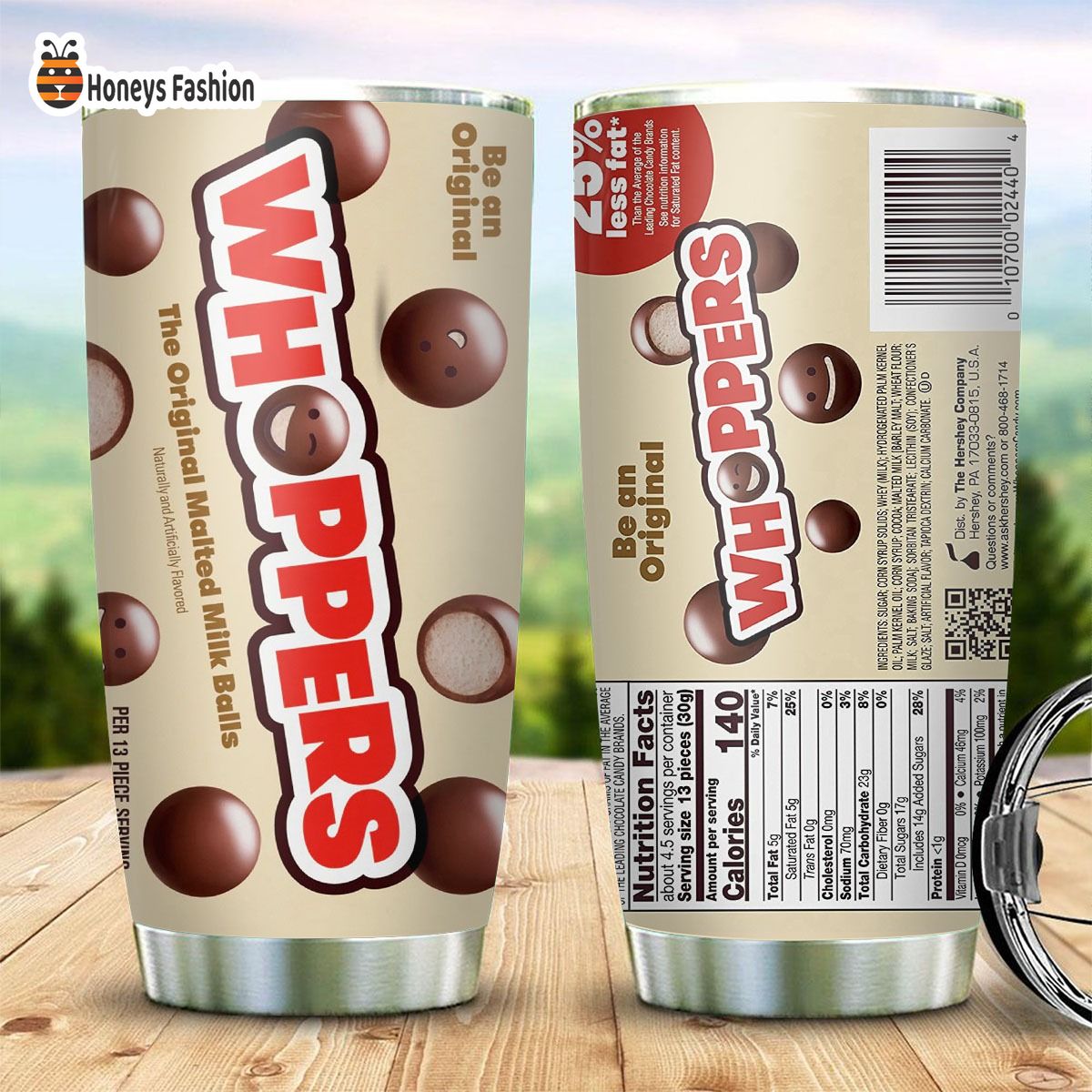 Whoppers Malted Milk Balls Candy Stainless Steel Tumbler