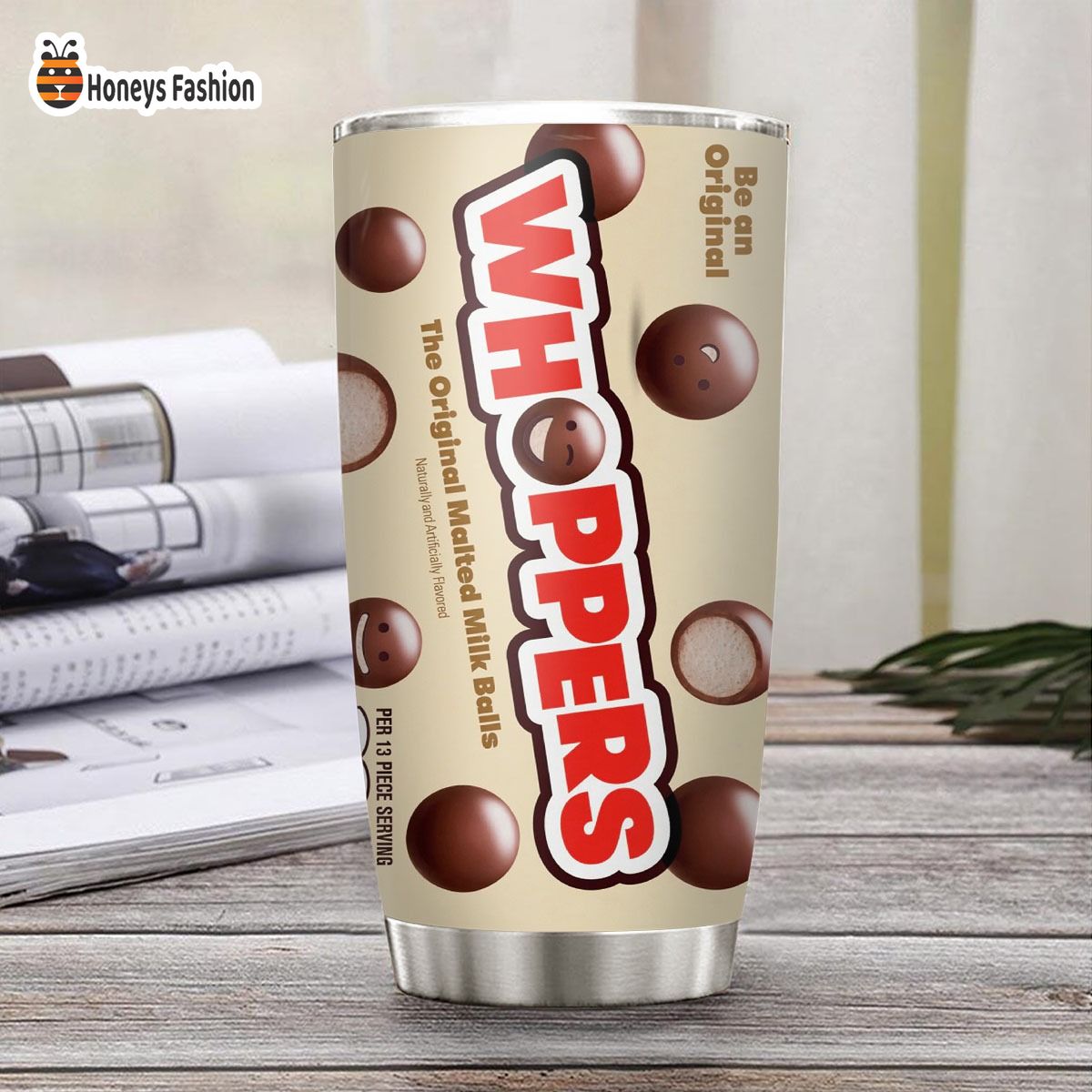 Whoppers Malted Milk Balls Candy Stainless Steel Tumbler