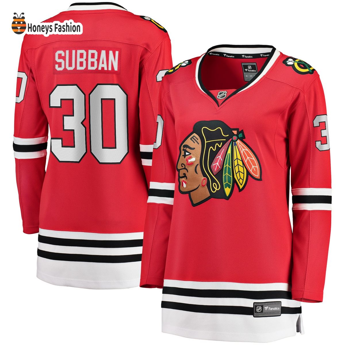 Women’s Chicago Blackhawks Malcolm Subban Red Breakaway Home Player Jersey