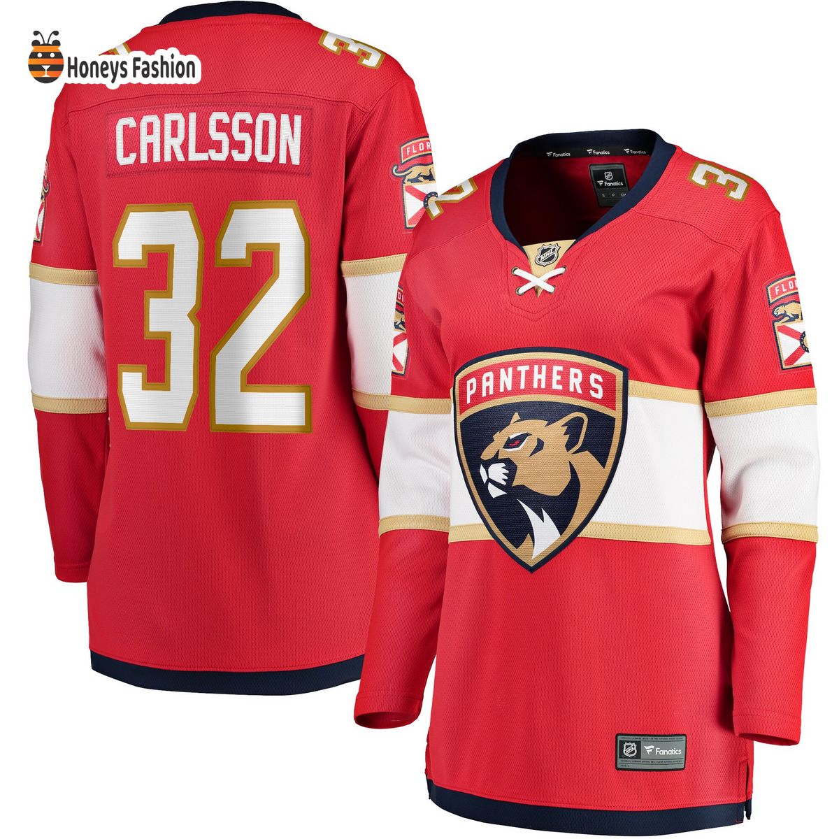 Women’s Florida Panthers Lucas Carlsson Red Home Breakaway Player Jersey