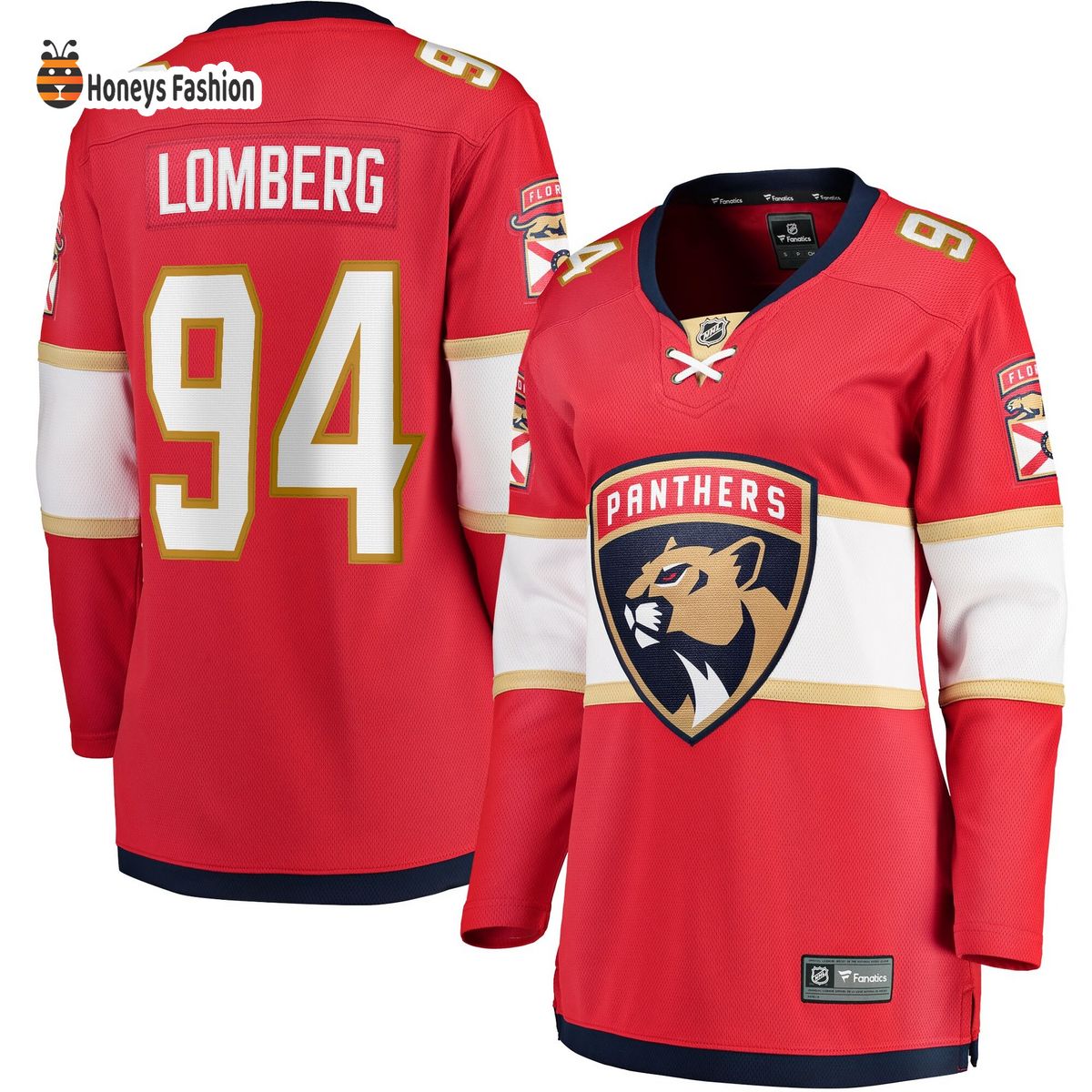 Women’s Florida Panthers Ryan Lomberg Red Home Breakaway Player Jersey