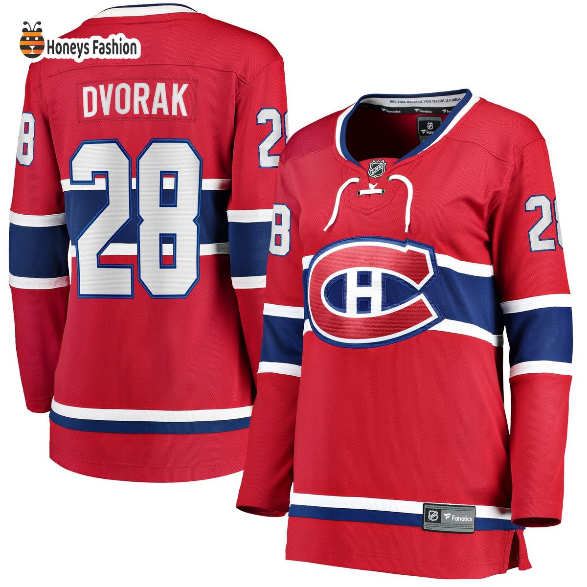 Women’s Montreal Canadiens Christian Dvorak Red Home Breakaway Player Jersey