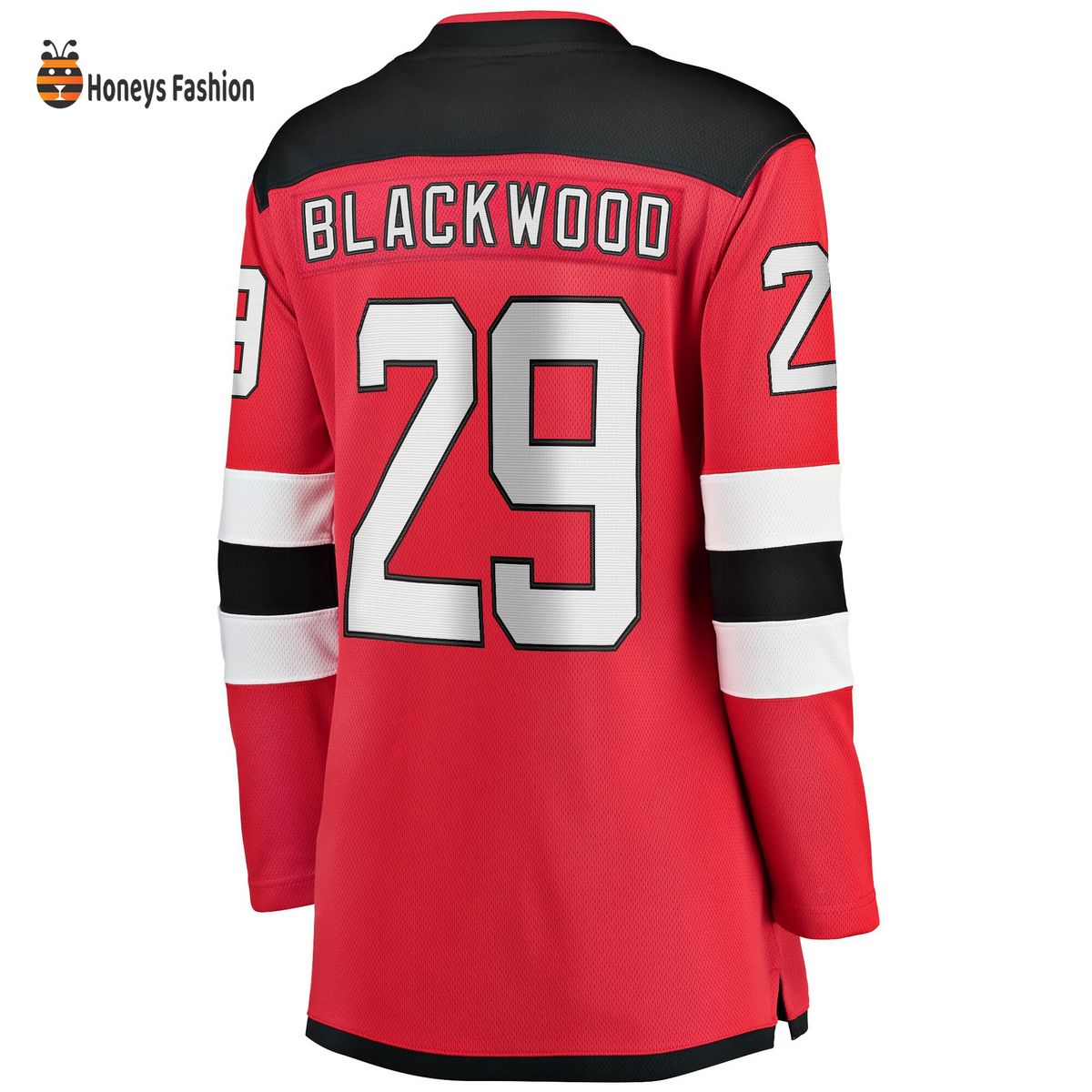 Women’s New Hockey Jersey Devils Mackenzie Blackwood Red Home Breakaway Hockey Jersey